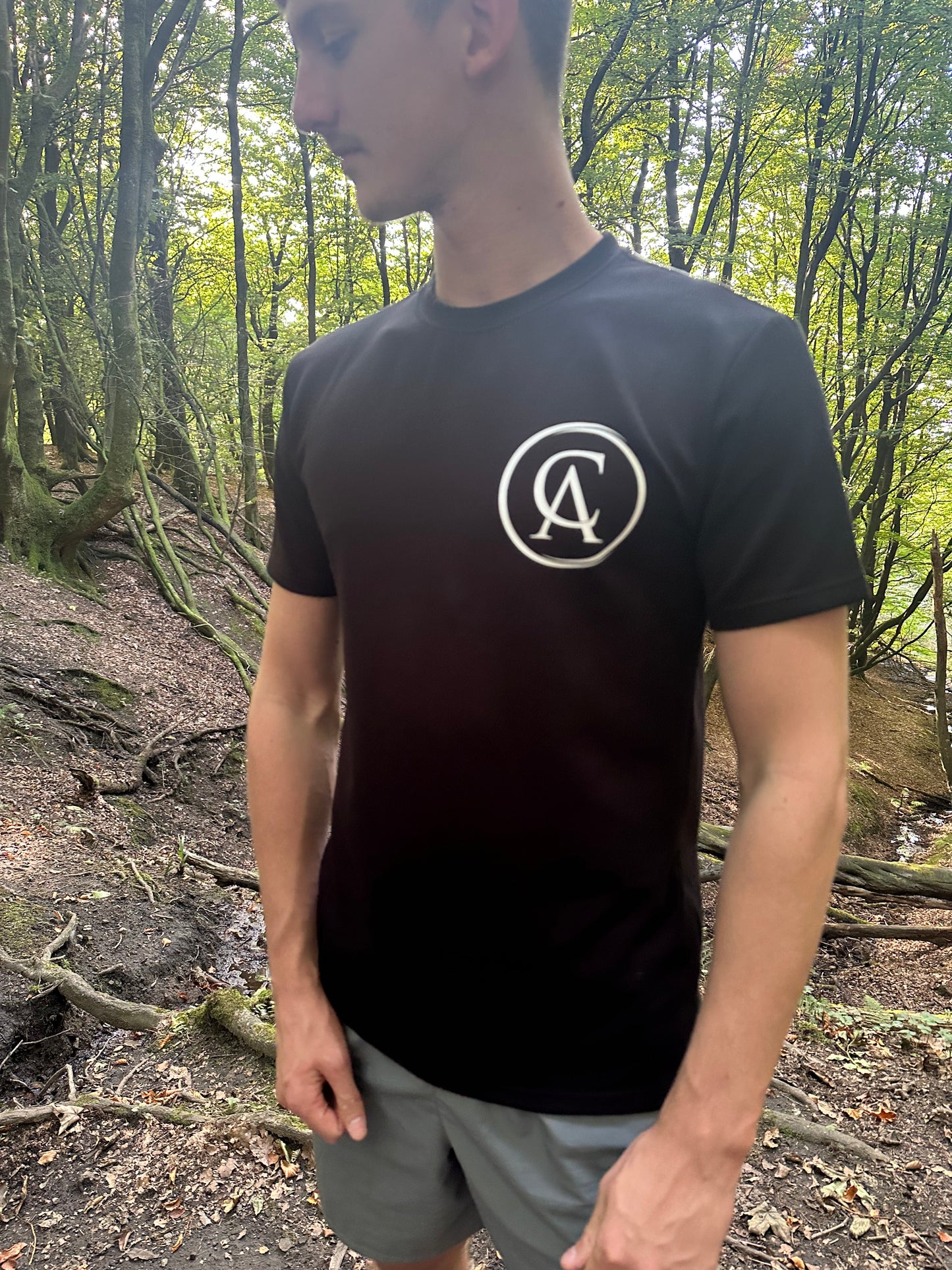 Black Carl Anthony Active Wear T-shirt