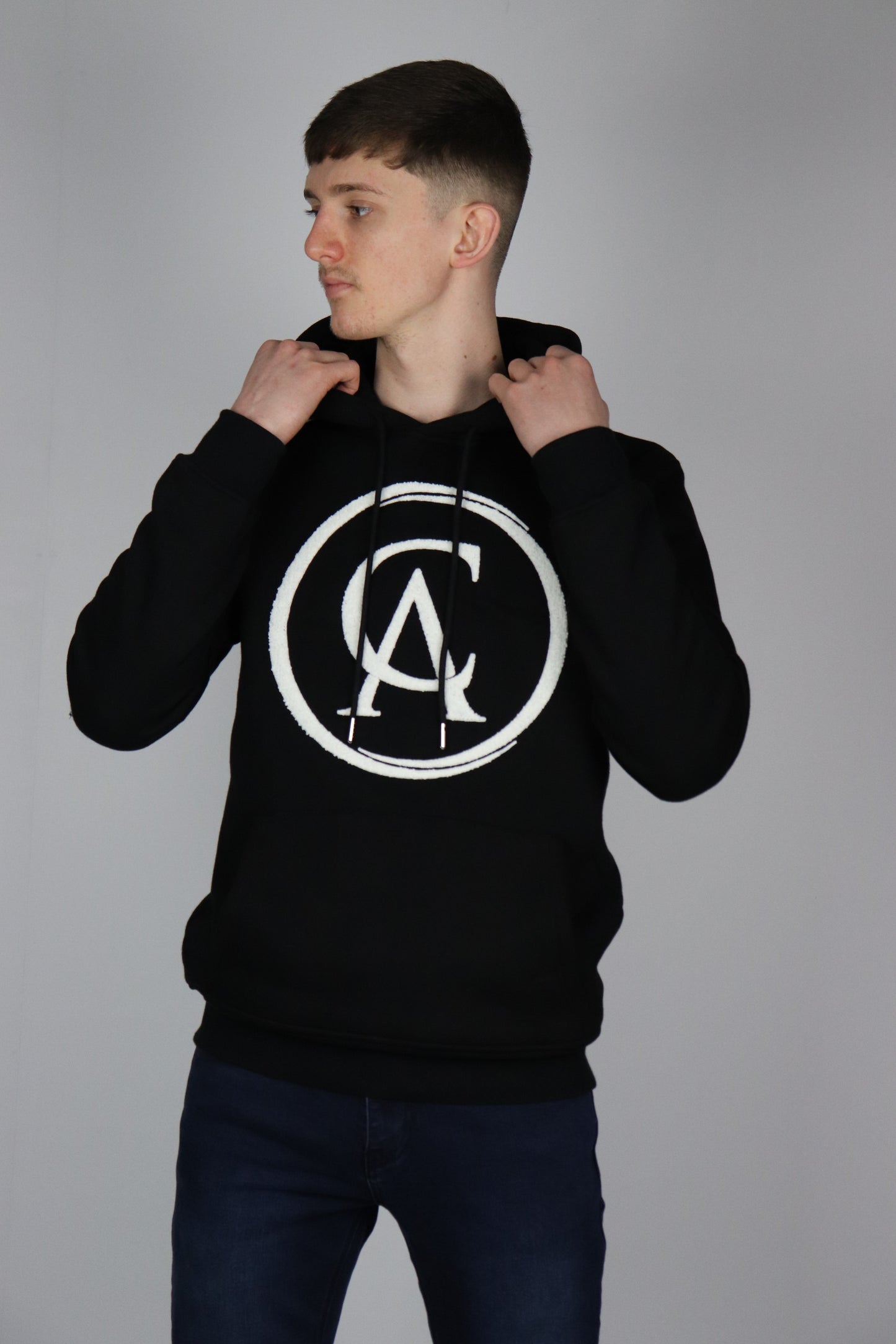 Black Carl Anthony Chenille Hoodie