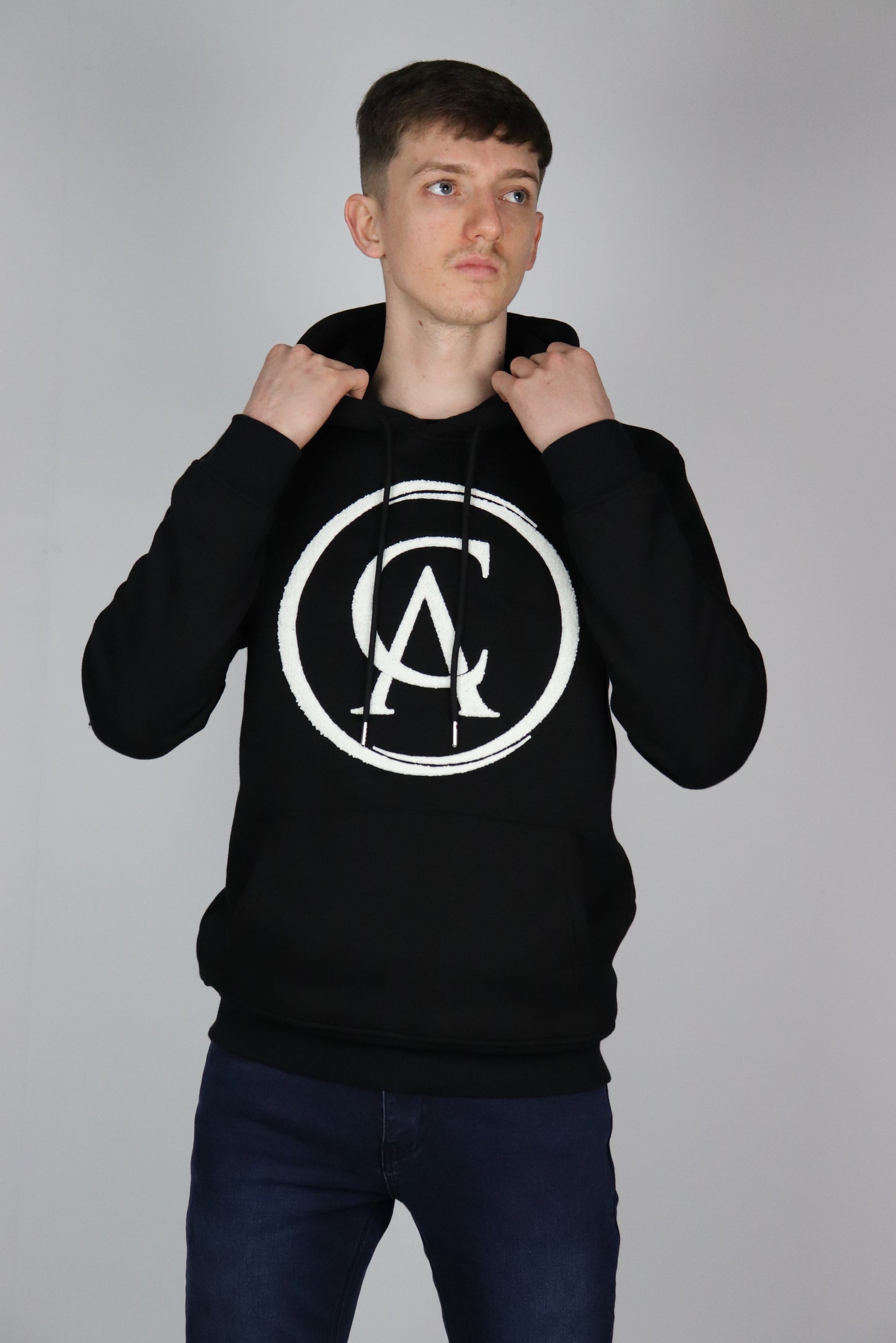 Black Carl Anthony Chenille Hoodie