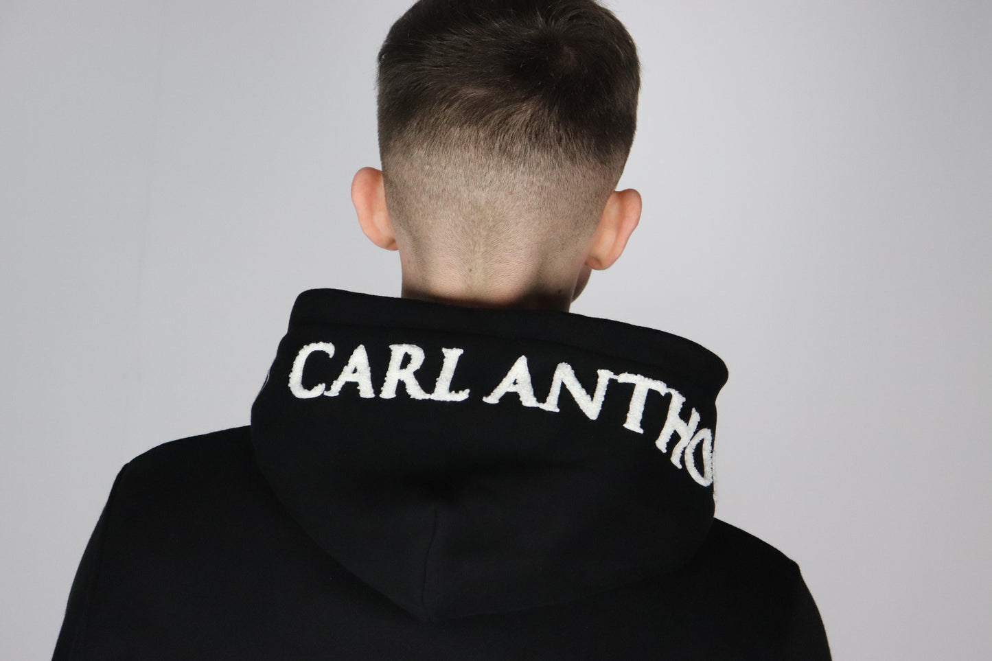 Black Carl Anthony Chenille Hoodie