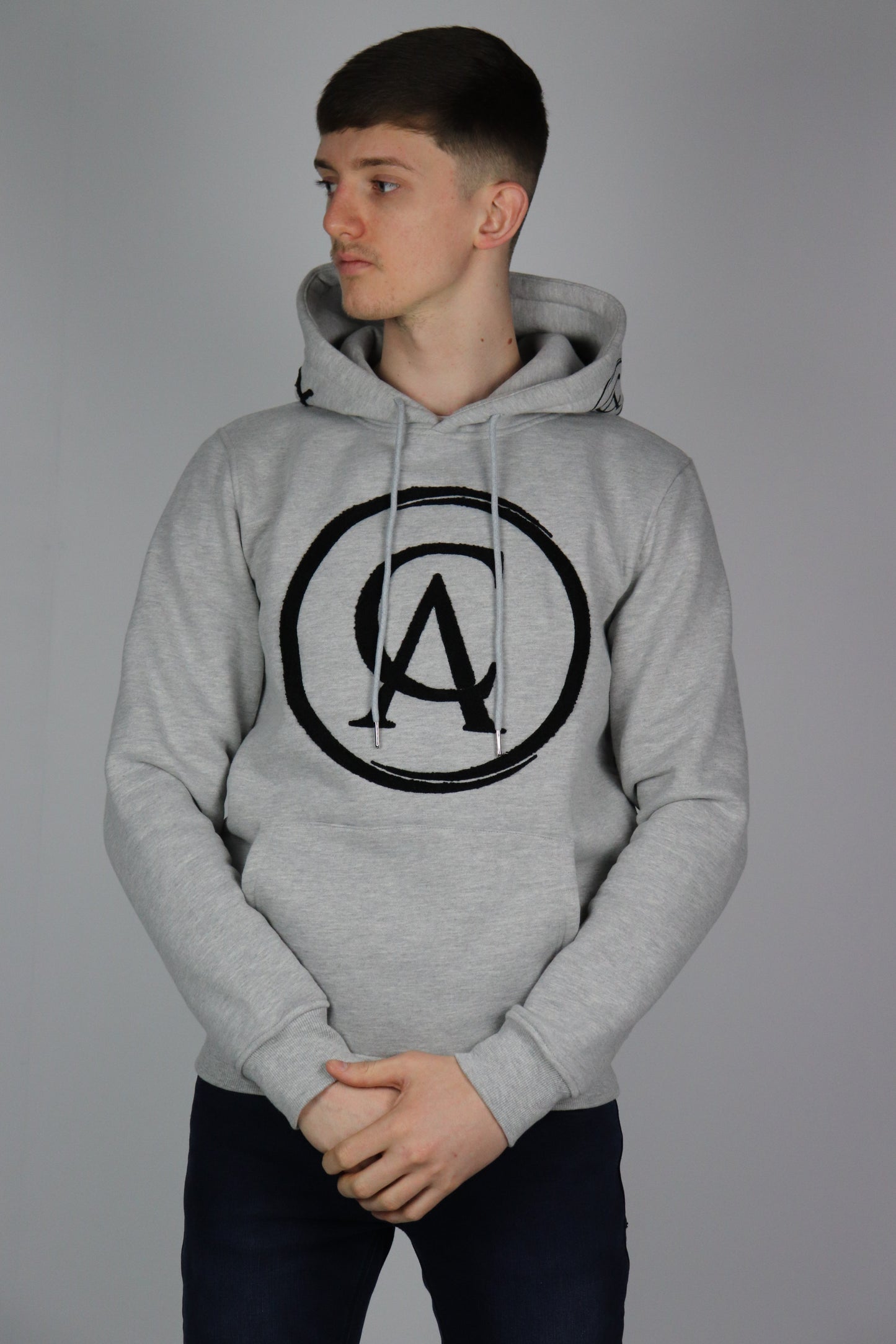 Grey Carl Anthony Chenille Hoodie