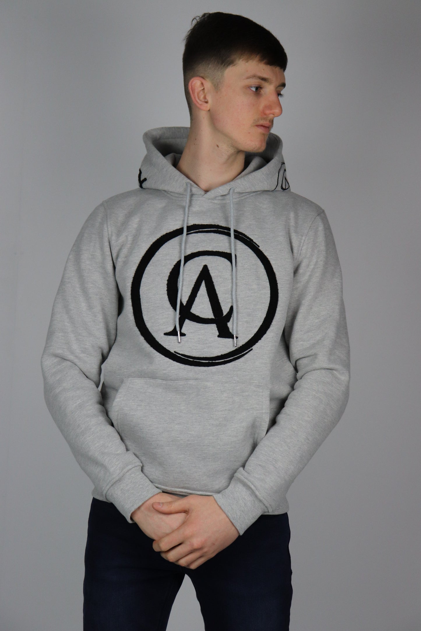 Grey Carl Anthony Chenille Hoodie