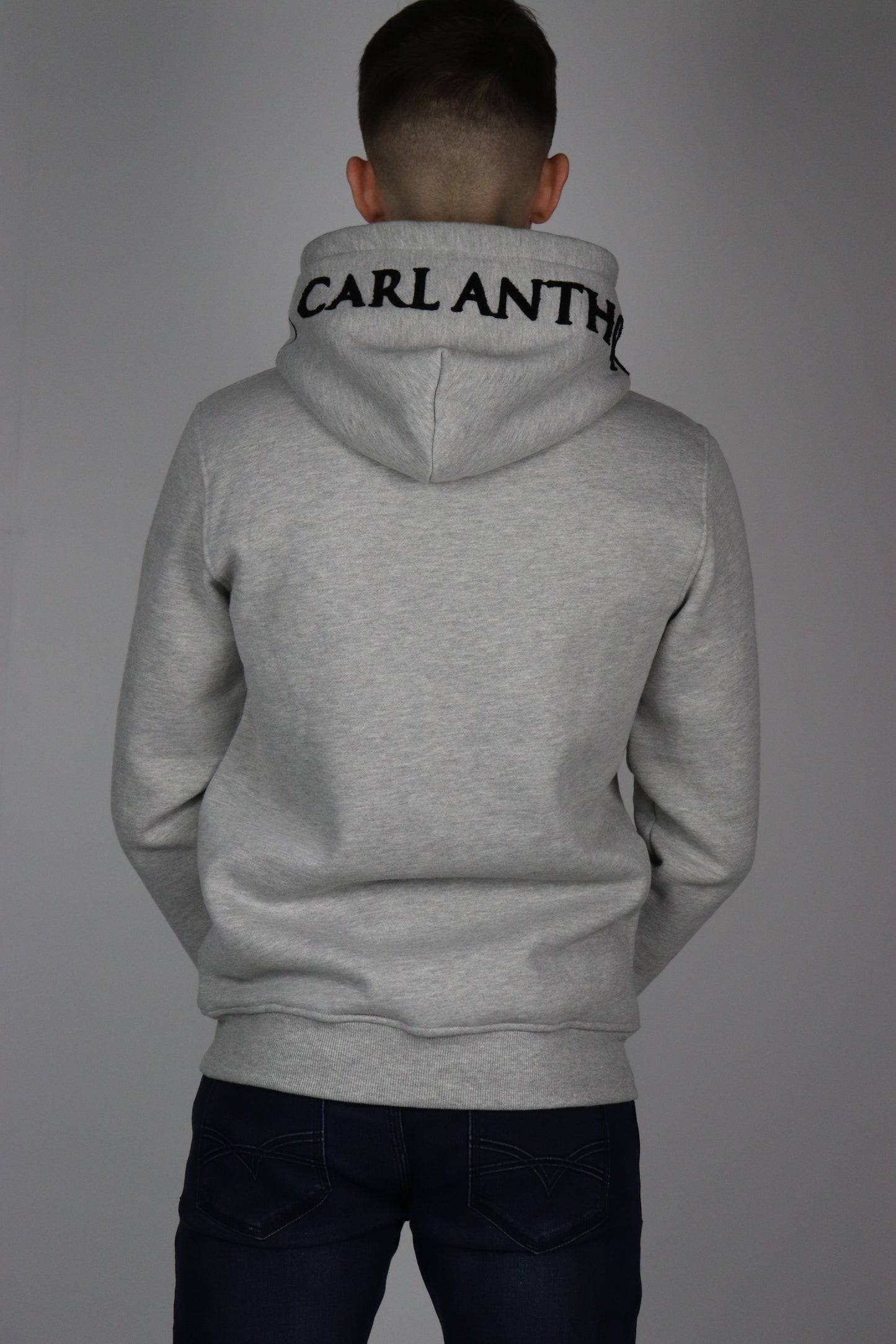 Grey Carl Anthony Chenille Hoodie