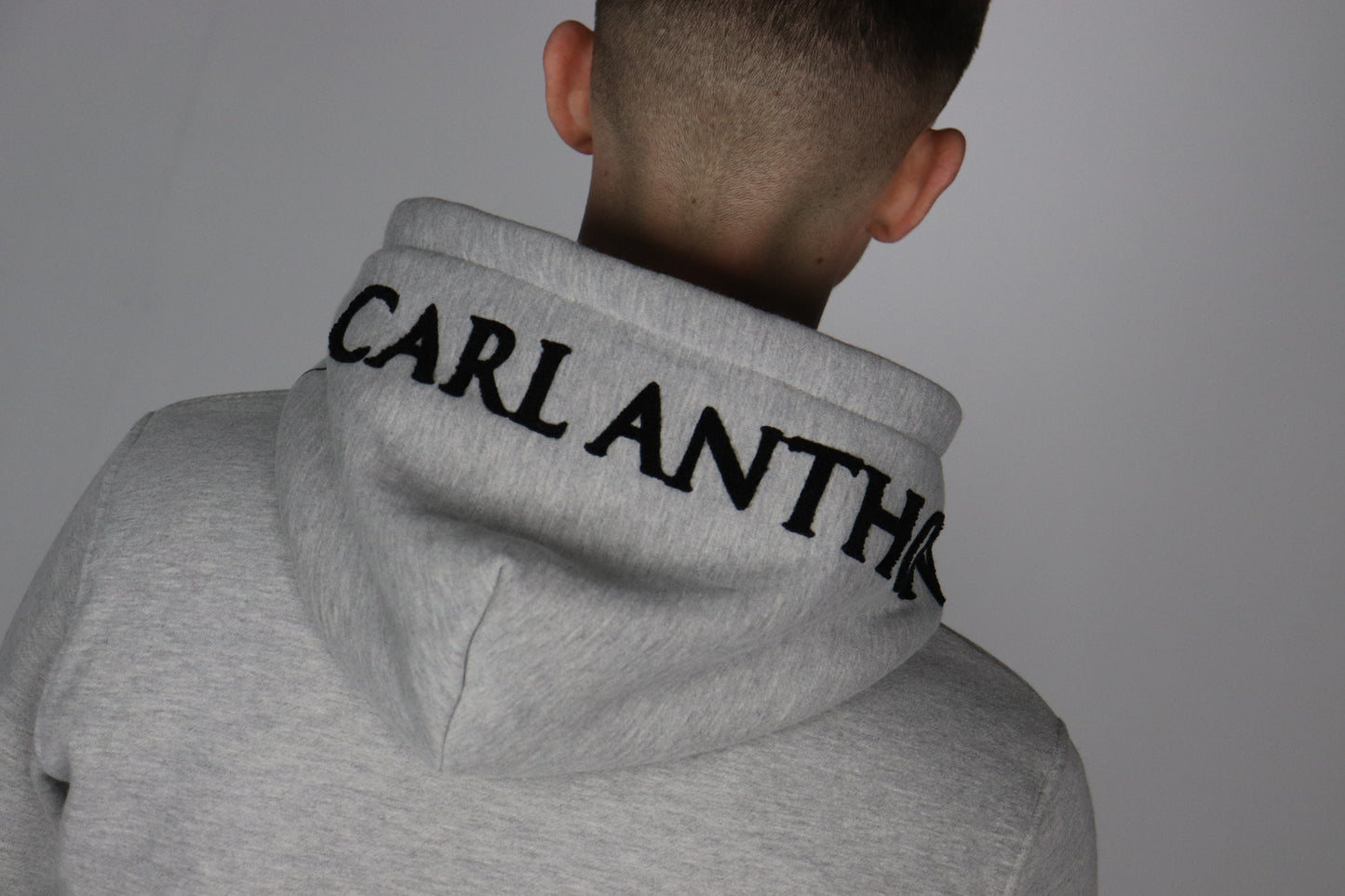 Grey Carl Anthony Chenille Hoodie