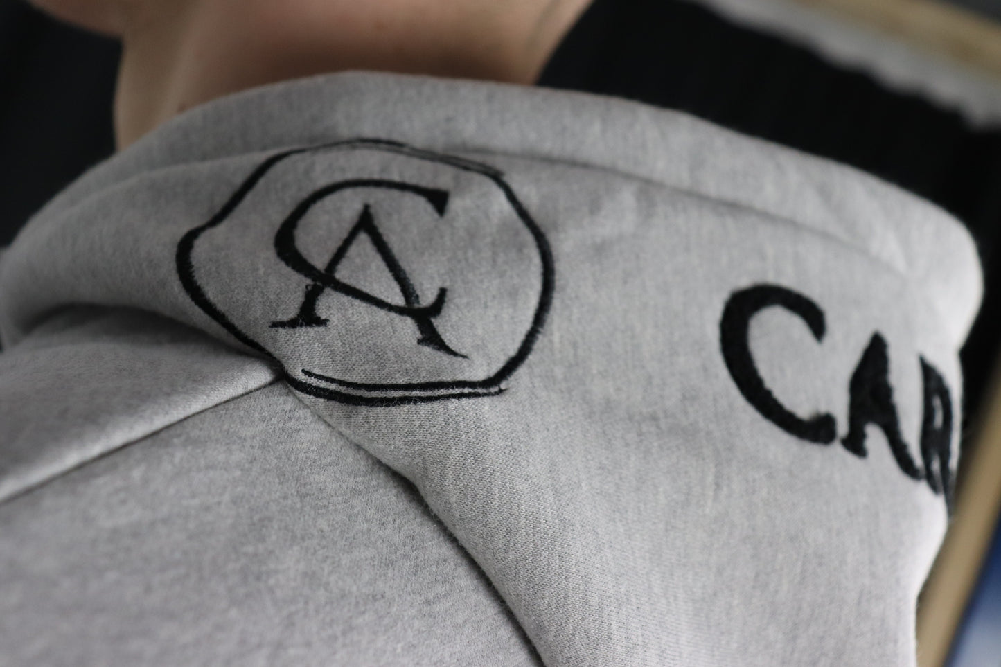 Grey Carl Anthony Chenille Hoodie