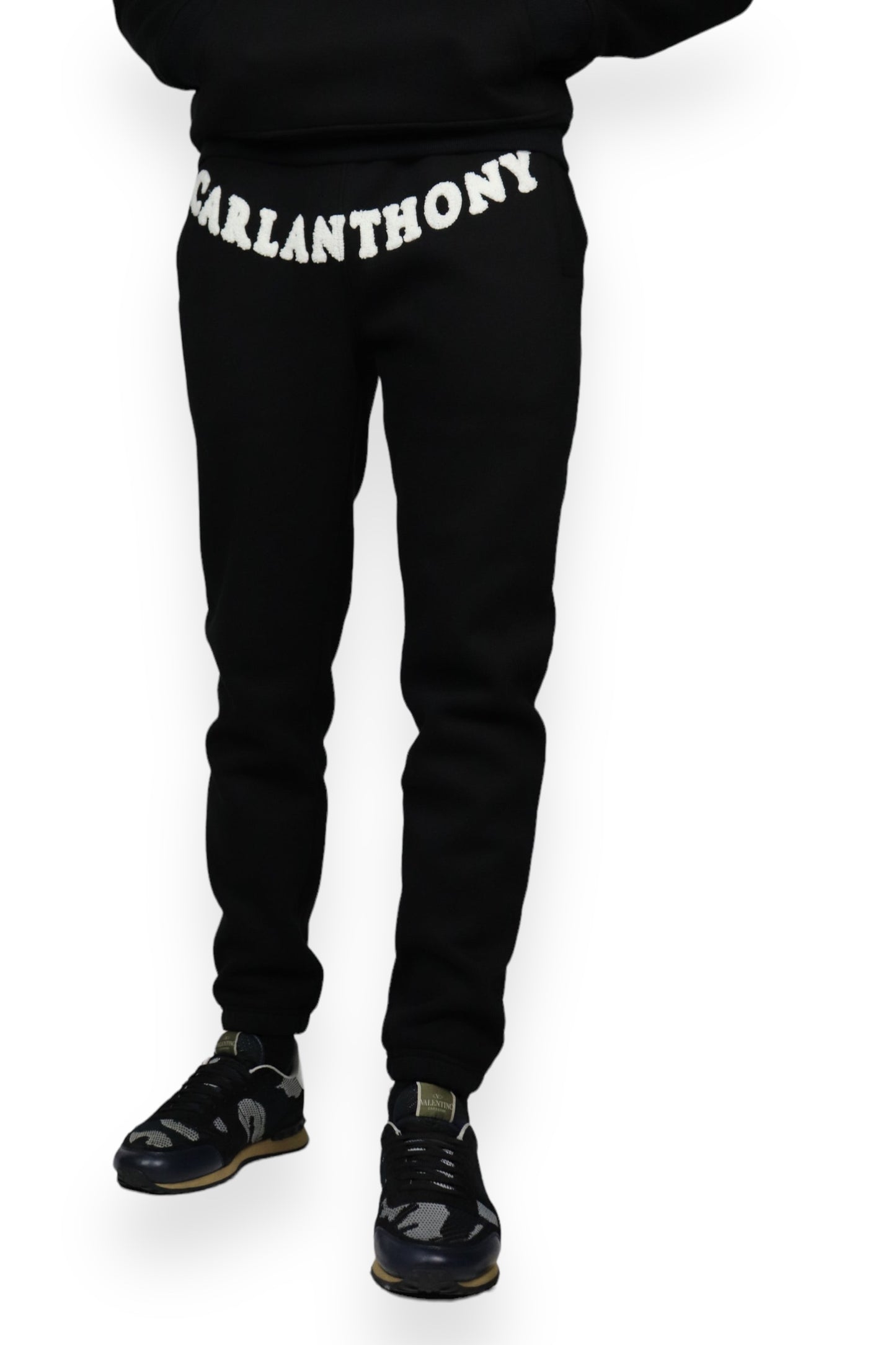 Black Carl Anthony Chenille Joggers