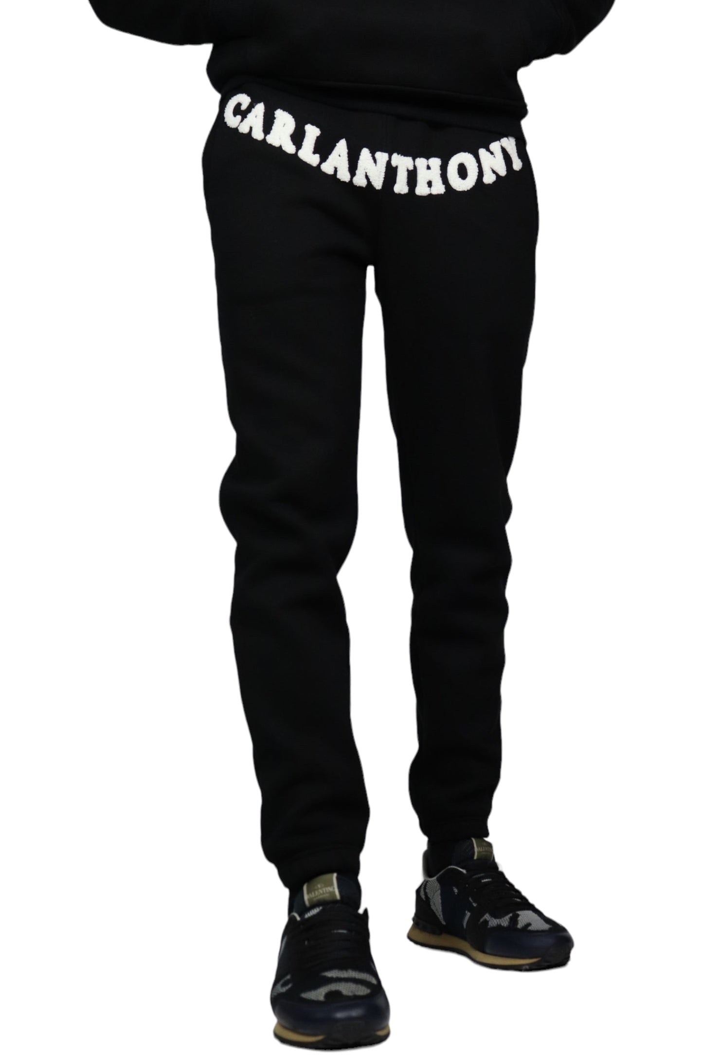 Black Carl Anthony Chenille Joggers