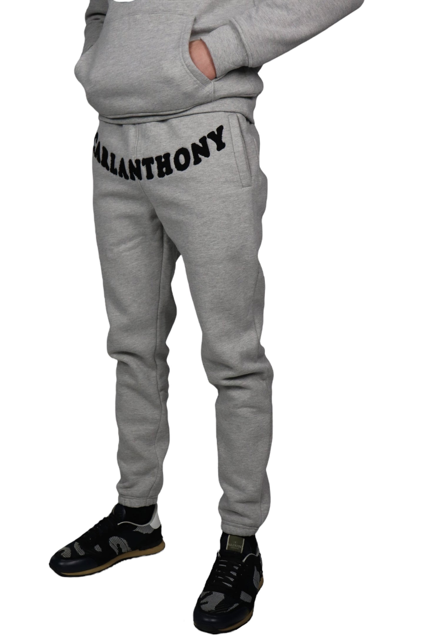 Grey Carl Anthony Chenille Joggers