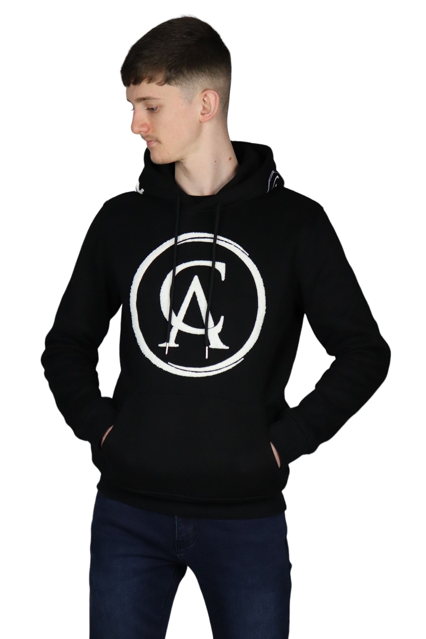 Black Carl Anthony Chenille Hoodie